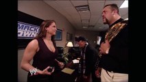 Stephanie McMahon & Paul Heyman & Big Show Backstage SmackDown 12.12.2002 (HD)