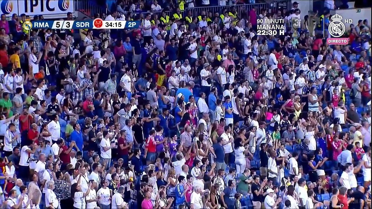 Mariano Diaz Goal - Real Madrid vs Reims 5-3 (Trofeo Santiago Bernabeu)
