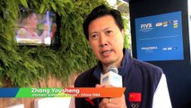 Zhang Yousheng, Chinese volleyball legend visits the FIVB Volleyball House