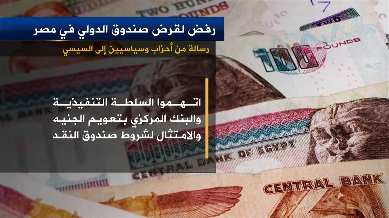 رسالة للسيسي رفضا لقرض صندوق النقد