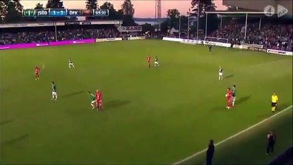 Un hooligan entre sur la pelouse pour agresser un gardien (Suède)