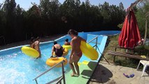Dangerous Water Slide at Waterland Thessaloniki