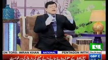 Azizi as a Narendra Modi talk with Barack Obama Hasb e Haal on Dunya Tv 4 August 2016