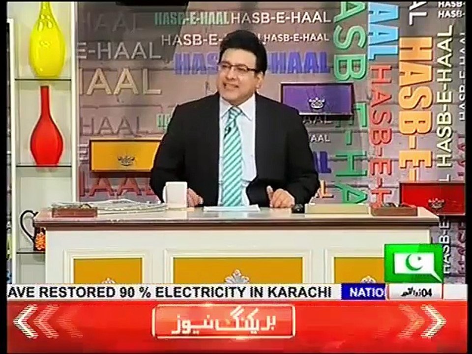 Azizi as a Voter of Pakistan, Hasb e Haal on Dunya Tv 7 August 2016