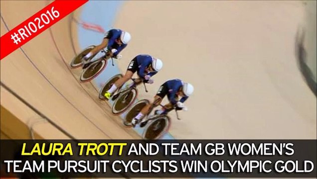 Laura Trott and team great Britain wins olympic gold medal exclusive