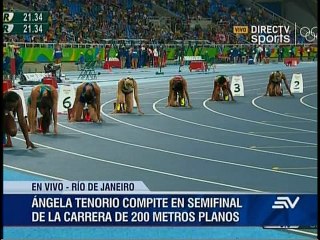 Competencia Ángela Tenorio 200m planos
