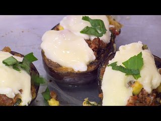 باذنجان بالسجق و الموتزاريلا | ماجي حبيب