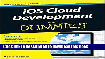 [Download] iOS Cloud Development For Dummies Paperback Free