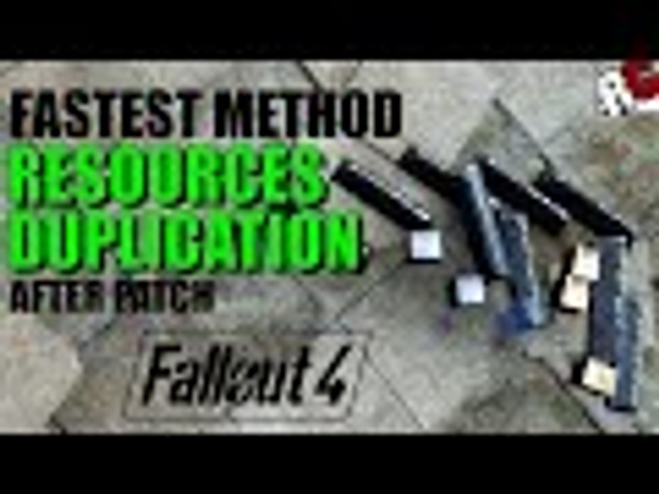 Fallout 4 | How to Duplicate Resources FASTER After Patch - New Method! (Fallout 4 Exploits)