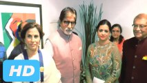Amitabh Bachchan And Jaya Bachchan Inaugurates Dilip De's Painting Exhibition