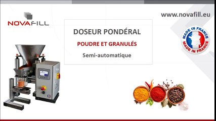 Doseur pondéral poudre et granulés