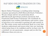 sap mdg online training | SAP MASTER DATA GOVERNANCE ONLINE TRAINING | SPECTO