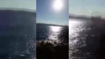 Sahil Güvenlik Teknesinin Alabora Olması - Amatör Kamera - İstanbul