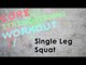 Core Strengthening Workout | Single Leg Squat
