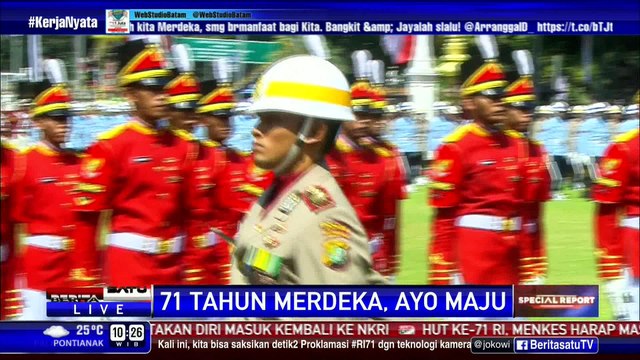 Upacara Pengibaran Bendera Merah Putih di Istana Merdeka