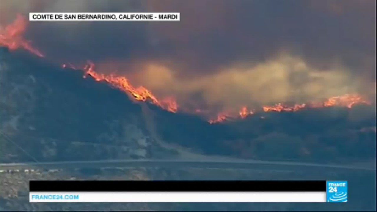 Californie : des milliers d'hectares en flammes à l'est de Los Angeles, des évacuations massives en cours