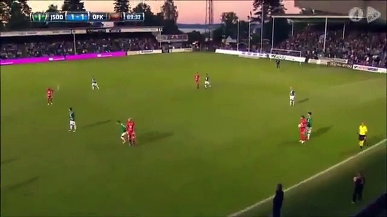 Un hooligan entre sur la pelouse pour agresser un gardien (Suède)