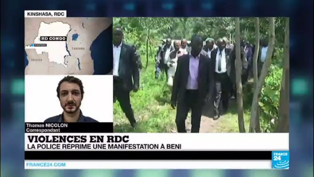 RD Congo : la police use de gaz lacrymogènes pour réprimer une manifestation à Béni