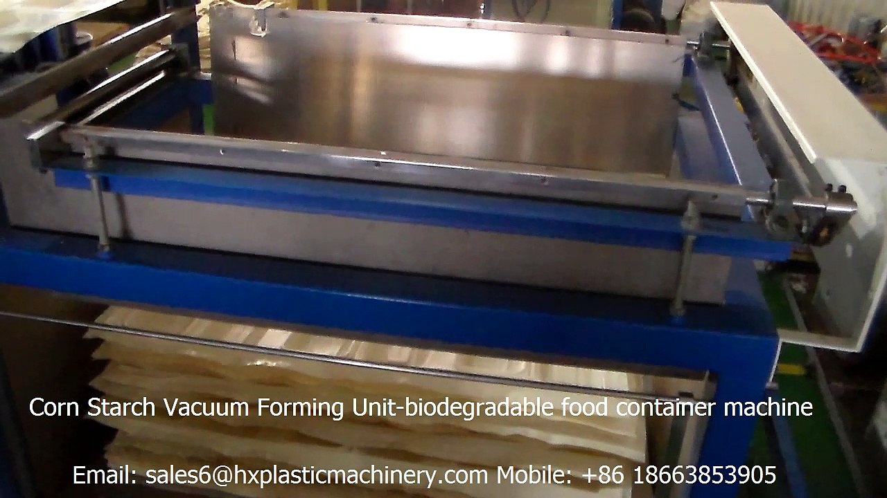 Corn Starch Vacuum Forming Unit-biodegradable food container machine1-Zhu Yu