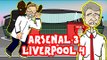 Arsenal vs Liverpool in UNDER 60 SECONDS! 3-4 (ALL GOALS + Highlights 2016) hilarious cartoon parody