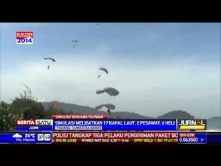 BNPB Mentawai Gelar Simulasi Penyelamatan Tsunami