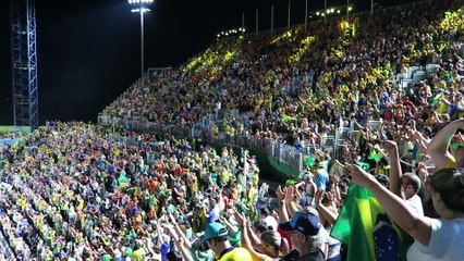 L'ambiance de feu dans le stade de beach-volley à Rio
