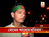 bangladesh: candle light protest at shahbag against Jamamt led violences