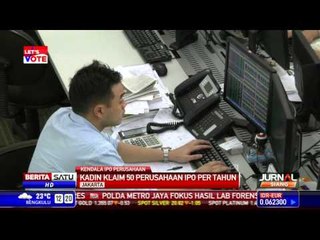 Kadin: 50 Perusahaan Jual Saham IPO per Tahunnya