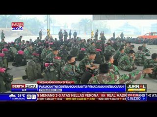 TNI Diterjunkan Atasi Kebakaran Hutan