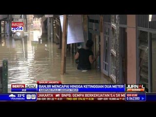 Banjir Kiriman Bogor Rendam Kampung Pulo