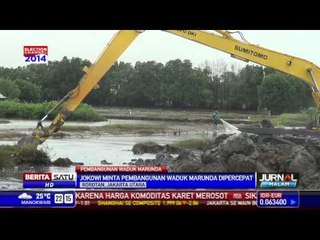 Jokowi Tinjau Pembangunan Waduk Marunda