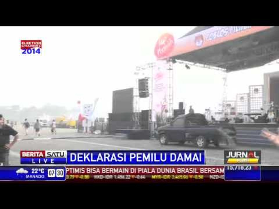 Jelang Kampanye Terbuka, KPU Gelar Deklarasi Damai di Monas