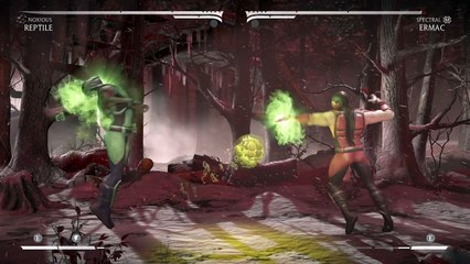 Mortal Kombat XL REPTILE HEART ATTACK BRUTALITY