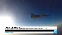 Syria: Russian warplanes bomb Islamic state group targets from Iran for a 2nd day