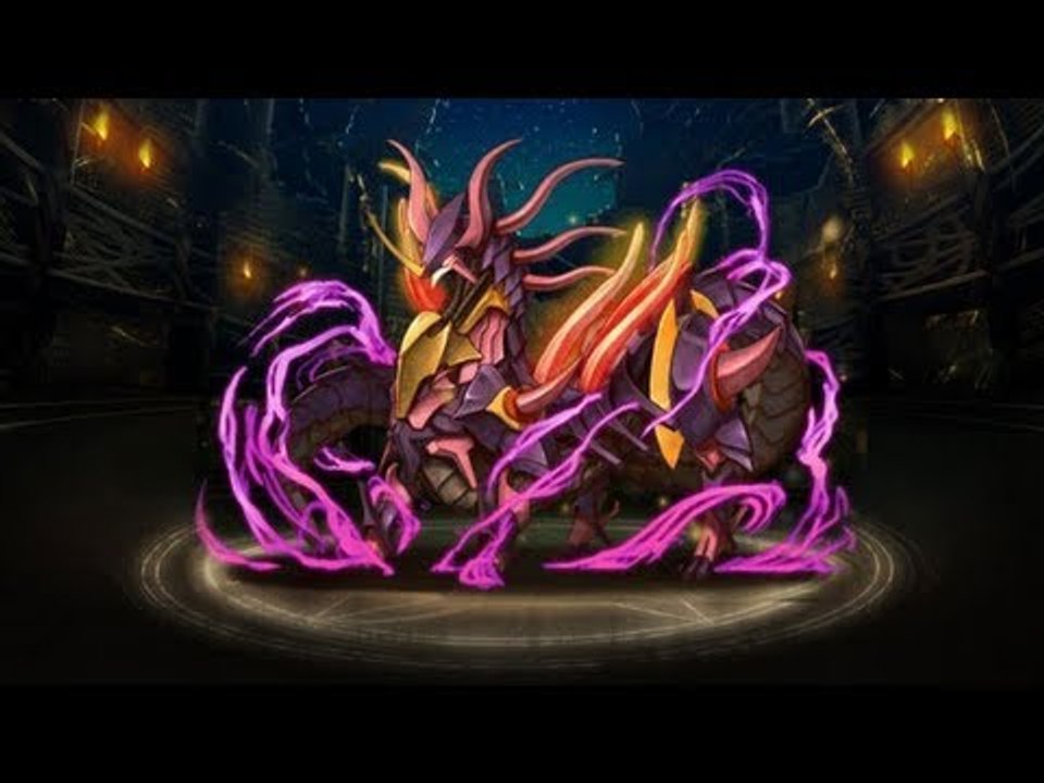 神魔之塔 - [幫打系列] 木遊妲已打「遠古神龍。暗」高級