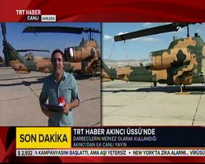 TRT Haber Akıncı Üssü'nde