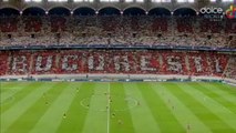 Torcida do Dínamo Bucaresti faz 'trollagem' genial em mosaico do Steaua Bucaresti