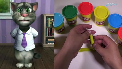 Aprende contar los Números de 1 al 10 con Play Doh y El Gato TomBabyKids