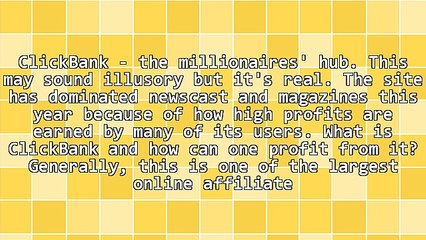 ClickBank - Where Millionaires Belong