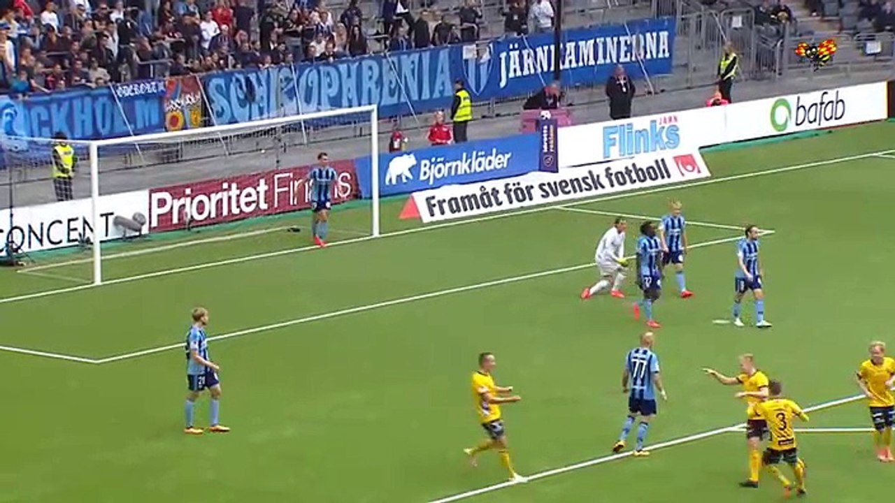 Djurgardens 1:0 Elfsborg (Swedish Allsvenskan Machday 18 13 August 2016 )