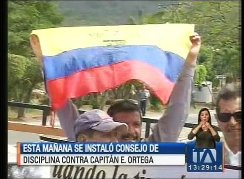 Se instaló el consejo de disciplina contra capitán Edwin Ortega