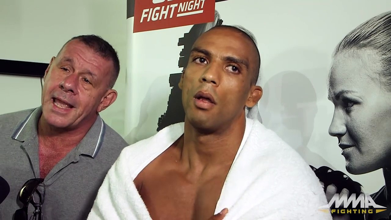 UFC on FOX 20: Edson Barboza Workout Scrum
