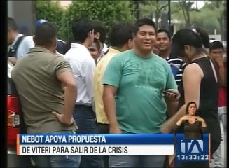 Nebot apoya propuesta de Viteri para salir de la crisis