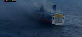 Incendio en ferry obliga desalojo de 512 personas en Puerto Rico