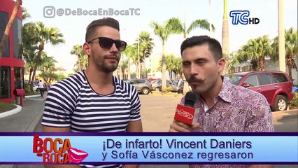 Vincent Daniers y Sofía Vásconez regresaron
