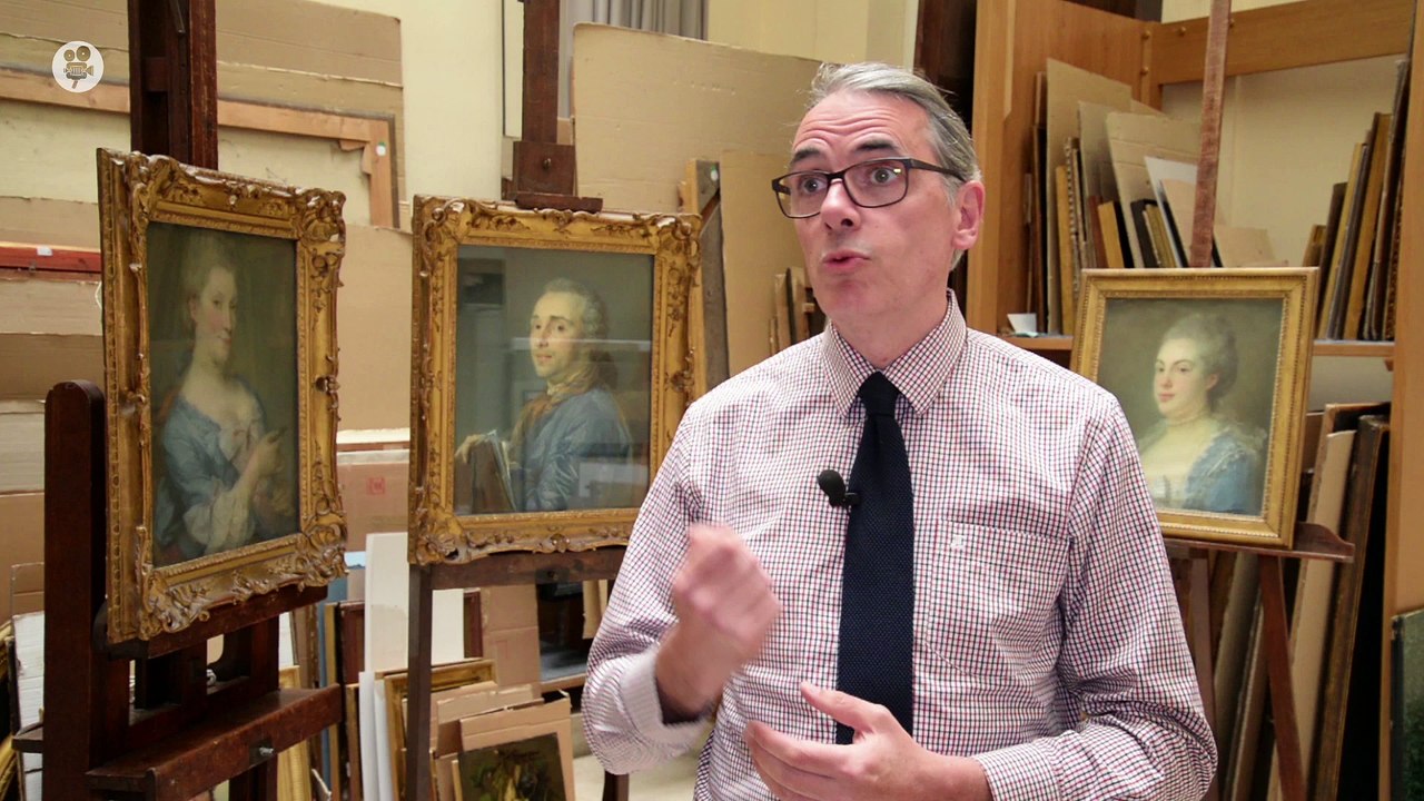 Jean-Baptiste PERRONNEAU, portraits de Aignan Thomas Desfriches, sa femme et sa fille