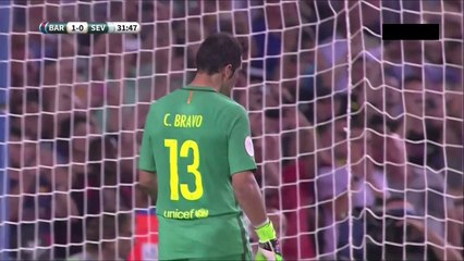Claudio Bravo Fantastic Penalty Save vs Vicente Iborra!