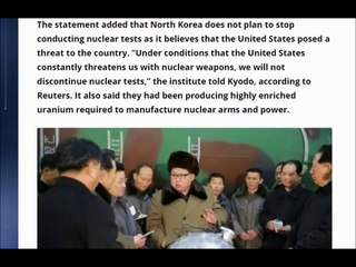 North Korea confirms it restarted plutonium production at nuclear facility in May