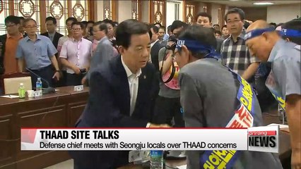 Defense Minister meets with Seongju residents about THAAD to ease concerns