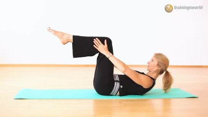Pilates Trainingsvideo: "Single Leg Stretch"
